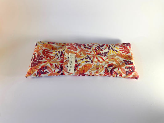 Eye Pillow Fleurs multi - Coussin relaxation des yeux ou bouillotte aux graines de lin